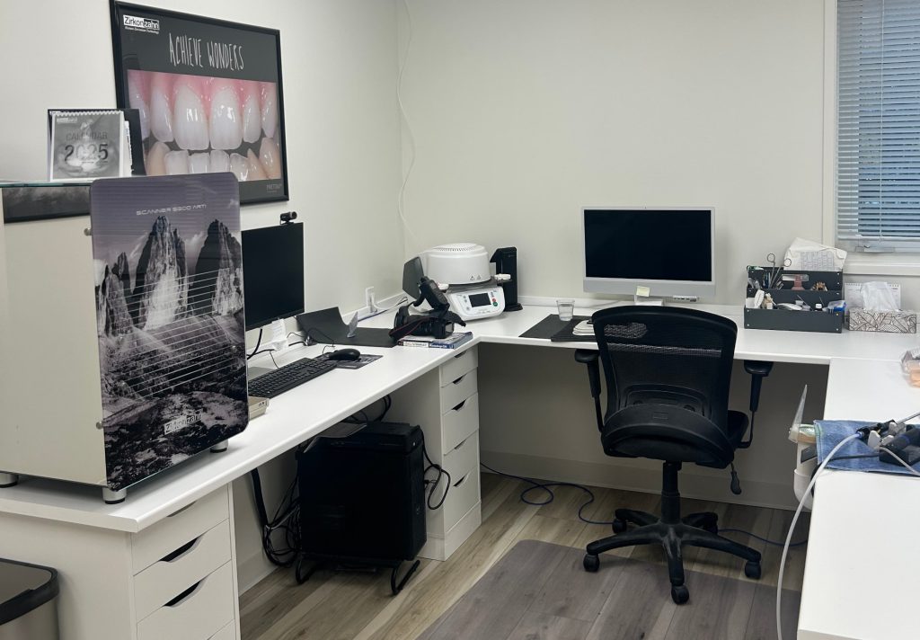 The Sidney Dental Lab Office Area with Workspace